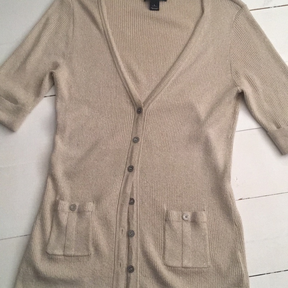 Gold cardigan